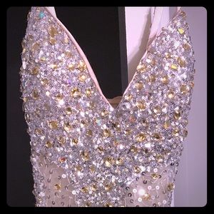 Cute cocktail length beaded dress